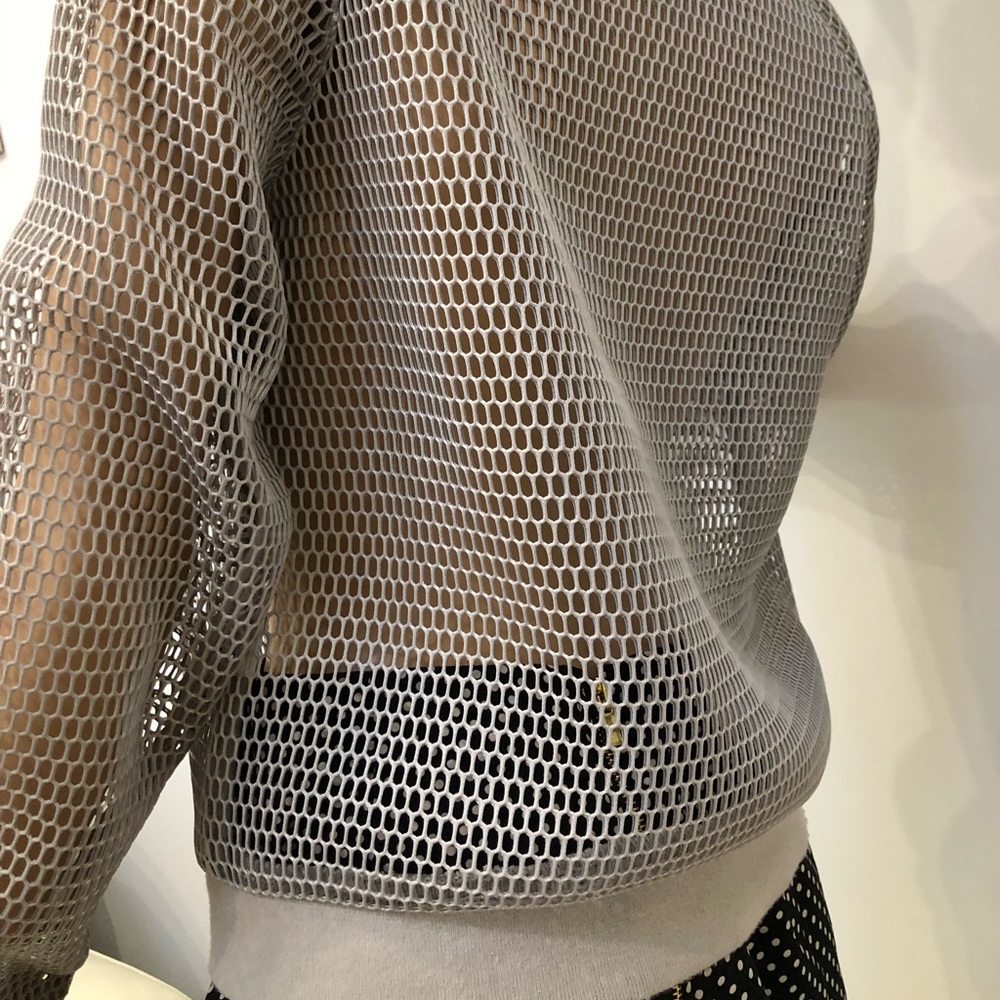 Stylish Mesh Bomber Jacket!